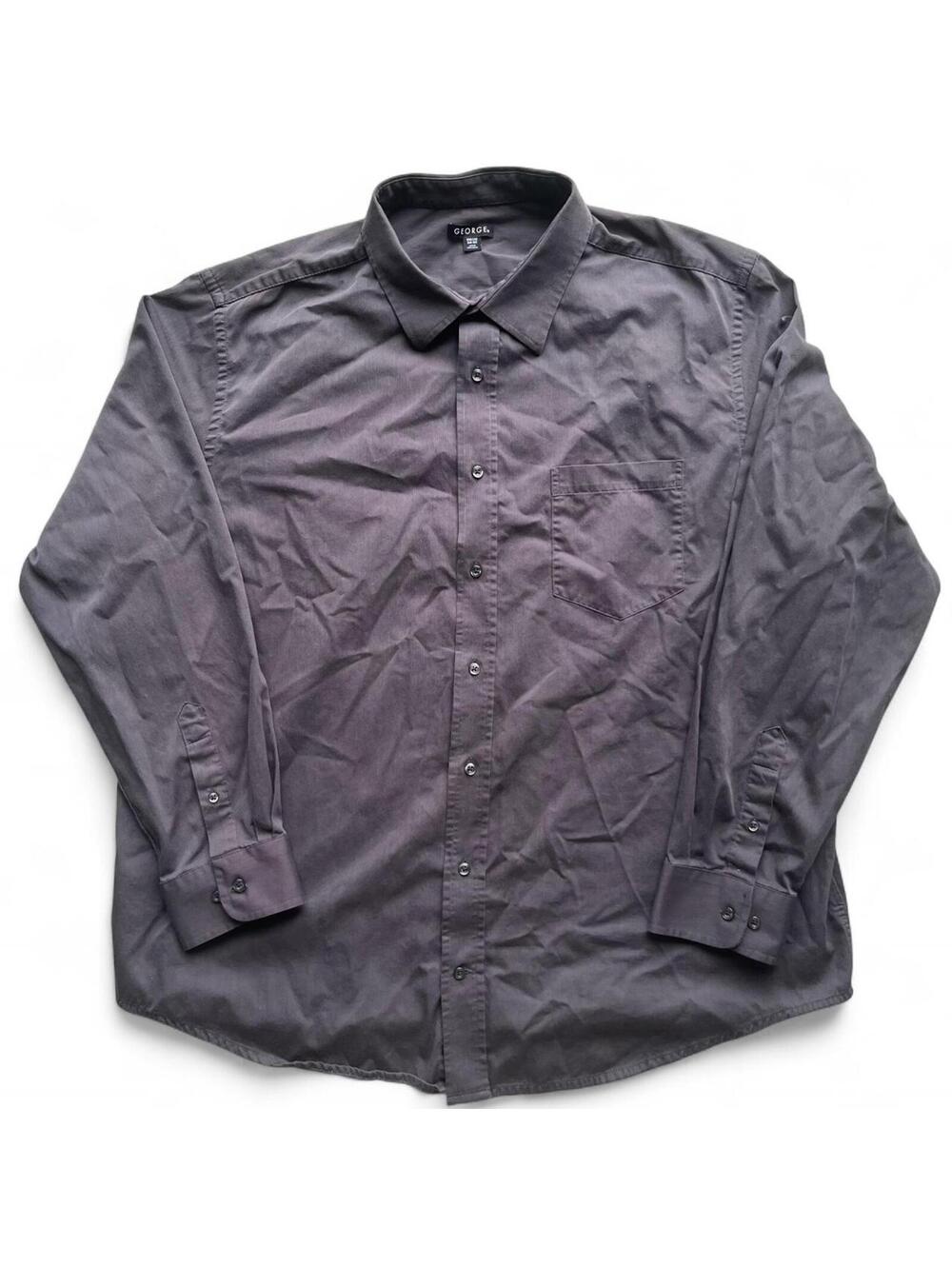 Grey Corduroy George Button-Up Shirt
